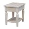 International Concepts Rectangle Vista End Table, 18 W, 24 L, 24 in H, Wood, Unfinished OT-15E - alternate 4